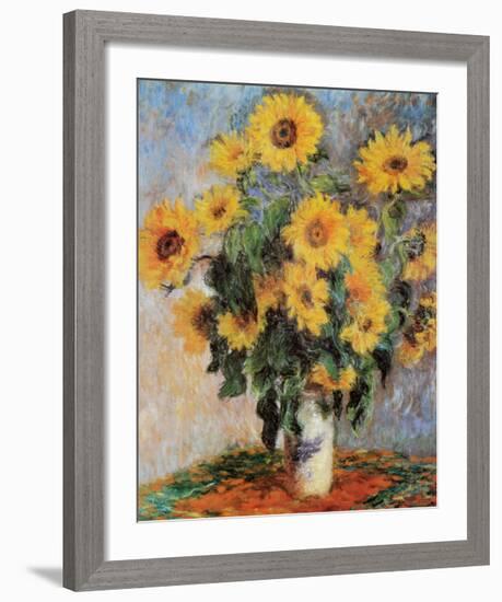 Sunflowers, c.1881-Claude Monet-Framed Art Print