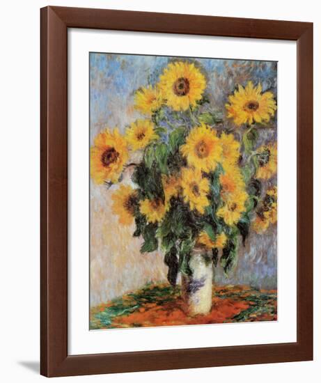 Sunflowers, c.1881-Claude Monet-Framed Art Print