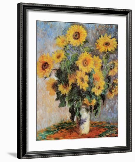 Sunflowers, c.1881-Claude Monet-Framed Art Print