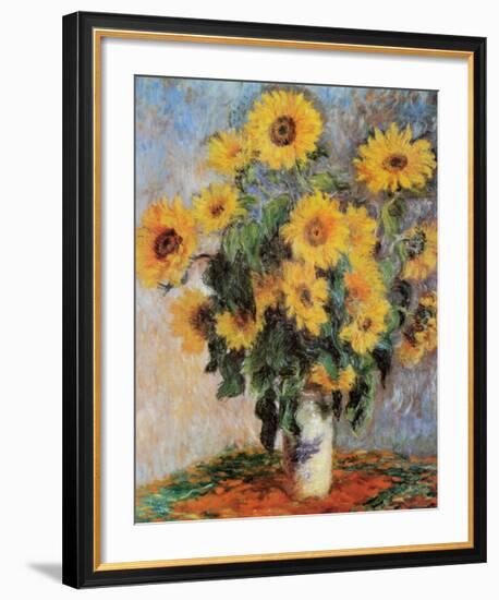 Sunflowers, c.1881-Claude Monet-Framed Art Print