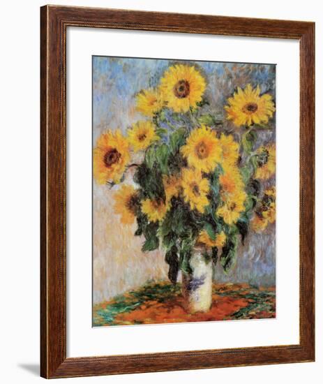 Sunflowers, c.1881-Claude Monet-Framed Art Print