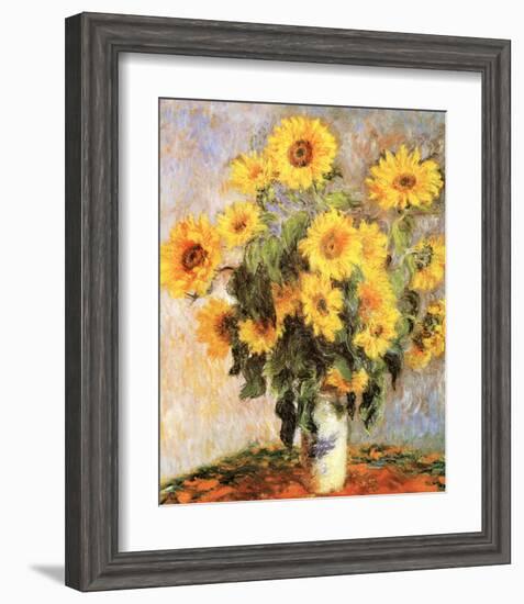 Sunflowers, c.1881-Claude Monet-Framed Art Print