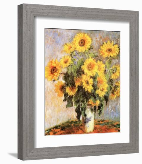 Sunflowers, c.1881-Claude Monet-Framed Art Print