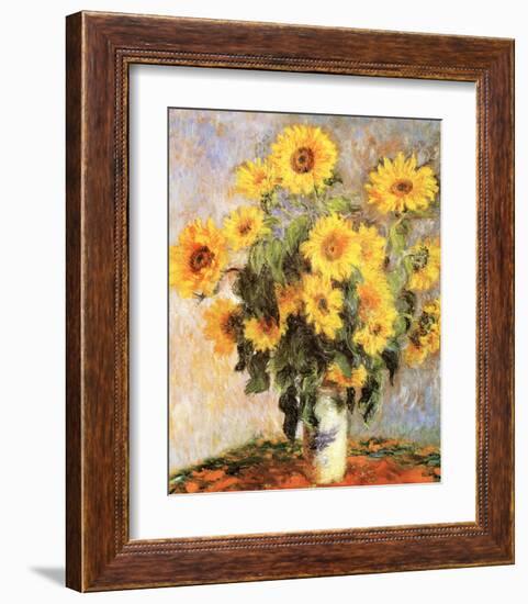 Sunflowers, c.1881-Claude Monet-Framed Art Print