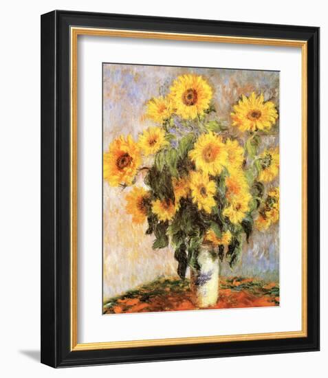 Sunflowers, c.1881-Claude Monet-Framed Art Print