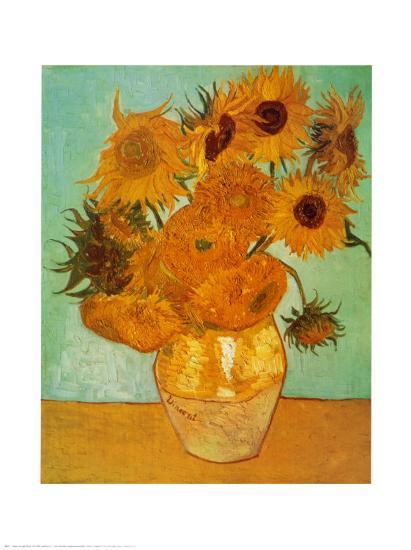 Sunflowers, c.1888 Art Print by Vincent van Gogh | Art.com