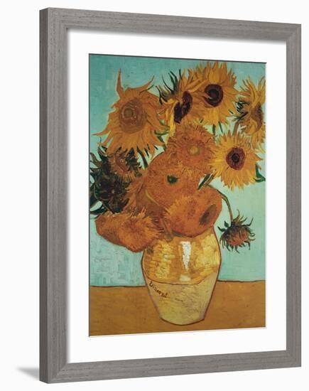 Sunflowers, c.1888-Vincent van Gogh-Framed Giclee Print