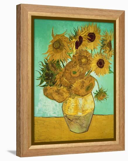 Sunflowers, c.1888-Vincent van Gogh-Framed Premier Image Canvas