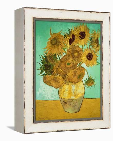 Sunflowers, c.1888-Vincent van Gogh-Framed Premier Image Canvas