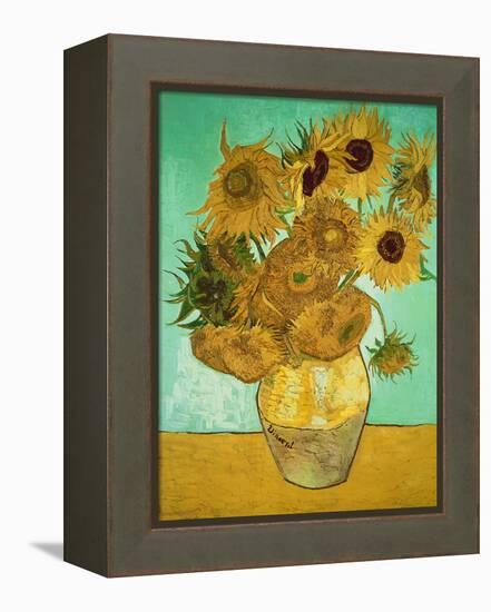 Sunflowers, c.1888-Vincent van Gogh-Framed Premier Image Canvas