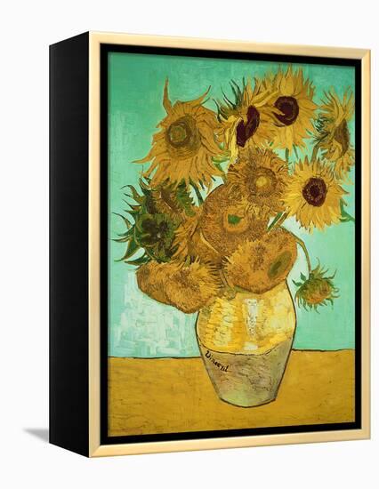 Sunflowers, c.1888-Vincent van Gogh-Framed Premier Image Canvas