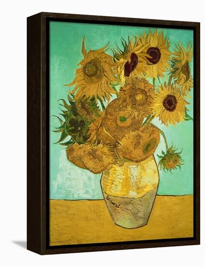 Sunflowers, c.1888-Vincent van Gogh-Framed Premier Image Canvas