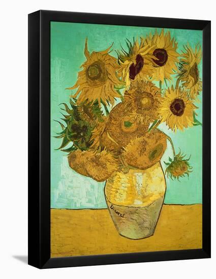 Sunflowers, c.1888-Vincent van Gogh-Framed Premier Image Canvas