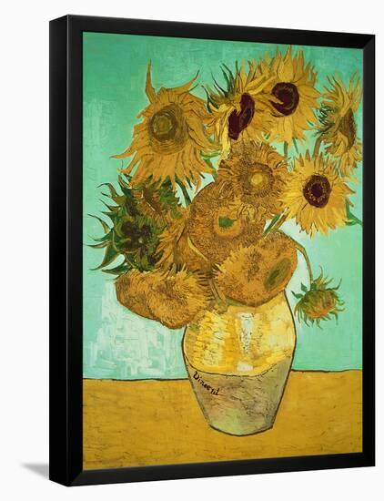 Sunflowers, c.1888-Vincent van Gogh-Framed Premier Image Canvas