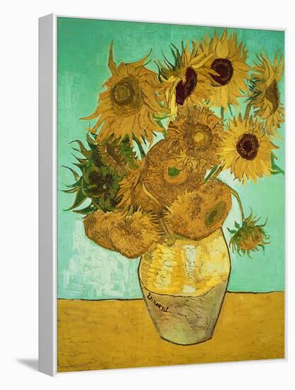 Sunflowers, c.1888-Vincent van Gogh-Framed Premier Image Canvas