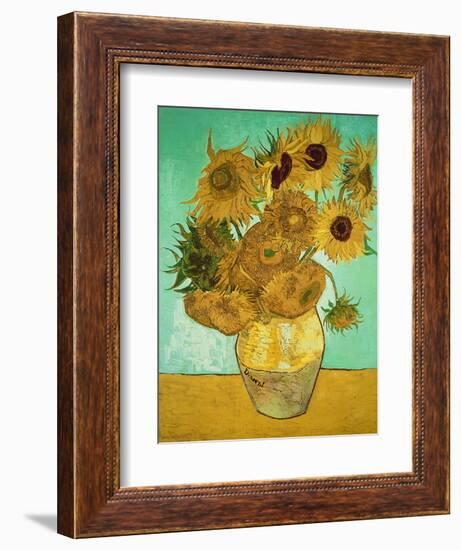 Sunflowers, c.1888-Vincent van Gogh-Framed Premium Giclee Print