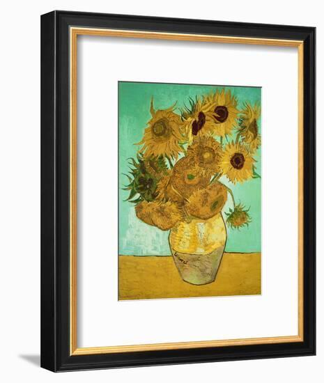 Sunflowers, c.1888-Vincent van Gogh-Framed Premium Giclee Print