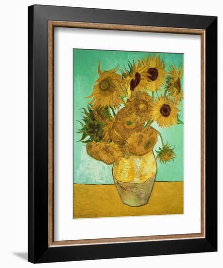 Sunflowers, c.1888-Vincent van Gogh-Framed Premium Giclee Print