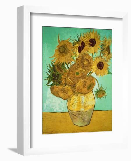 Sunflowers, c.1888-Vincent van Gogh-Framed Premium Giclee Print