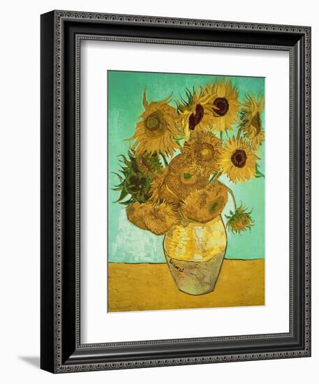 Sunflowers, c.1888-Vincent van Gogh-Framed Premium Giclee Print