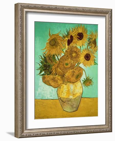 Sunflowers, c.1888-Vincent van Gogh-Framed Premium Giclee Print