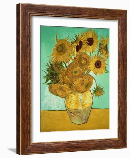 Sunflowers, c.1888-Vincent van Gogh-Framed Premium Giclee Print