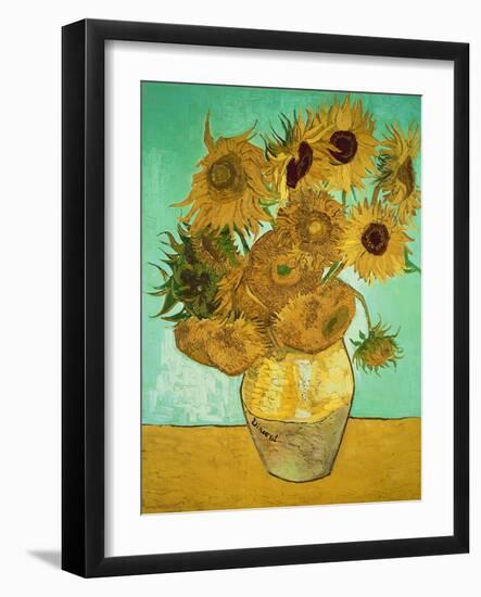 Sunflowers, c.1888-Vincent van Gogh-Framed Premium Giclee Print