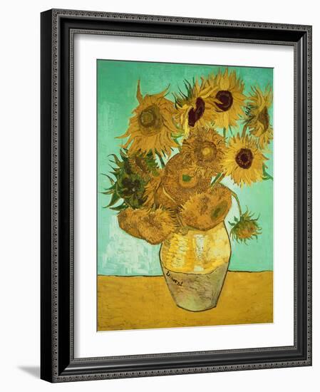 Sunflowers, c.1888-Vincent van Gogh-Framed Premium Giclee Print