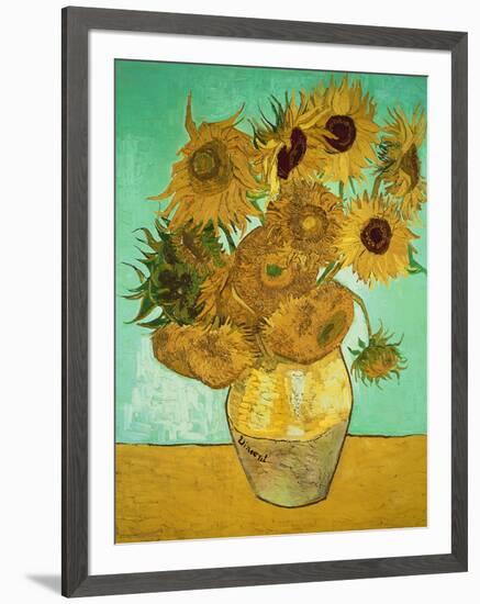 Sunflowers, c.1888-Vincent van Gogh-Framed Premium Giclee Print