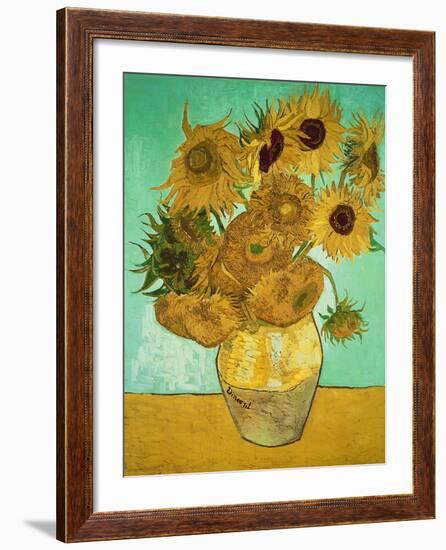 Sunflowers, c.1888-Vincent van Gogh-Framed Giclee Print