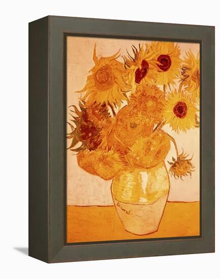 Sunflowers, c.1888-Vincent van Gogh-Framed Premier Image Canvas