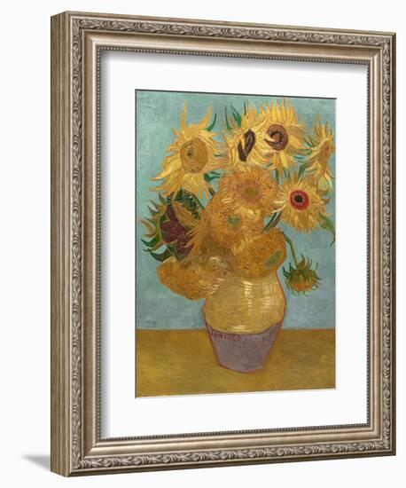 Sunflowers, c.1889-Vincent van Gogh-Framed Premium Giclee Print