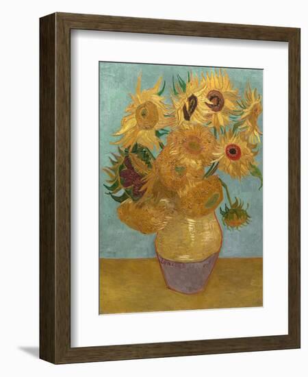 Sunflowers, c.1889-Vincent van Gogh-Framed Premium Giclee Print