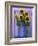 Sunflowers Displayed in Enamelware Pitcher, Willamette Valley, Oregon, USA-Steve Terrill-Framed Photographic Print