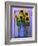 Sunflowers Displayed in Enamelware Pitcher, Willamette Valley, Oregon, USA-Steve Terrill-Framed Photographic Print