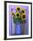 Sunflowers Displayed in Enamelware Pitcher, Willamette Valley, Oregon, USA-Steve Terrill-Framed Photographic Print