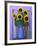 Sunflowers Displayed in Enamelware Pitcher, Willamette Valley, Oregon, USA-Steve Terrill-Framed Photographic Print