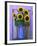 Sunflowers Displayed in Enamelware Pitcher, Willamette Valley, Oregon, USA-Steve Terrill-Framed Photographic Print