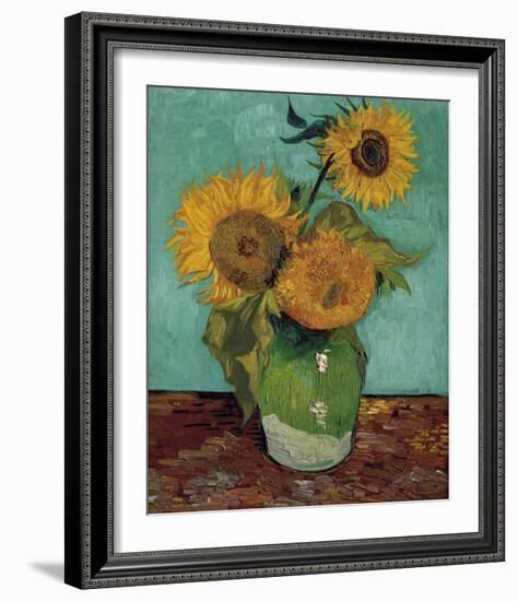 Sunflowers, First Version-Vincent van Gogh-Framed Art Print