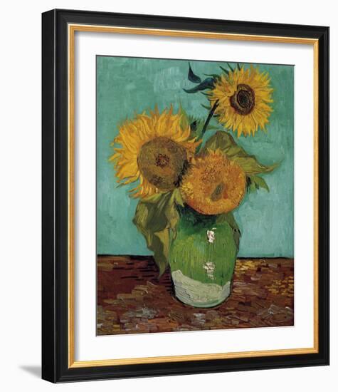 Sunflowers, First Version-Vincent van Gogh-Framed Art Print