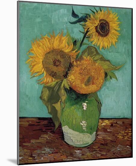 Sunflowers, First Version-Vincent van Gogh-Mounted Art Print