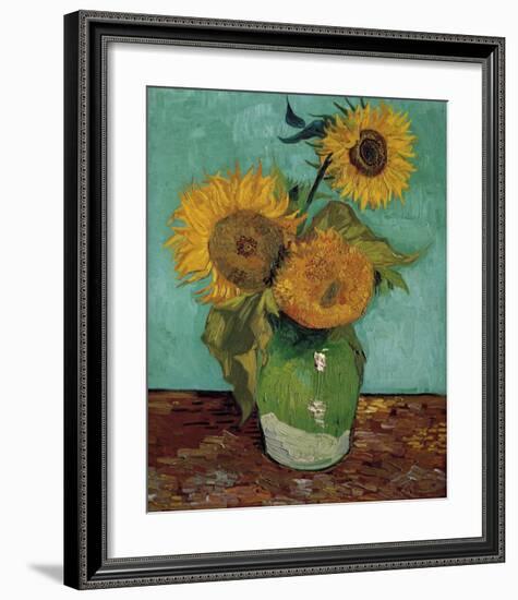 Sunflowers, First Version-Vincent van Gogh-Framed Art Print