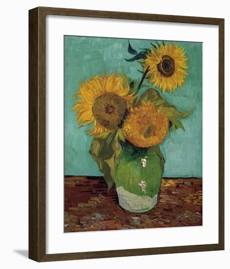 Sunflowers, First Version-Vincent van Gogh-Framed Art Print