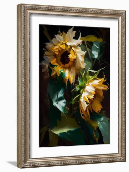 Sunflowers II-Vivienne Dupont-Framed Art Print