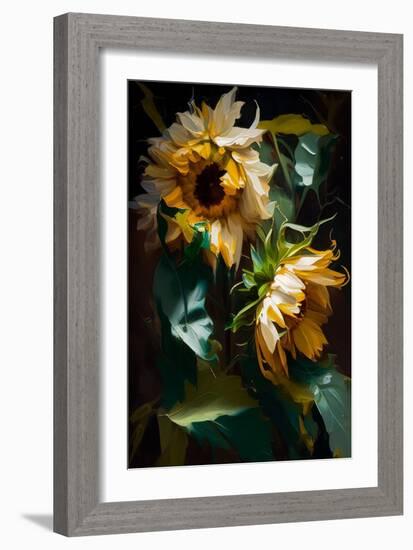 Sunflowers II-Vivienne Dupont-Framed Art Print