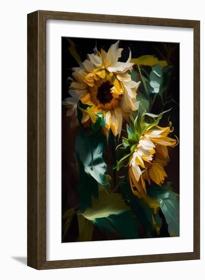 Sunflowers II-Vivienne Dupont-Framed Art Print