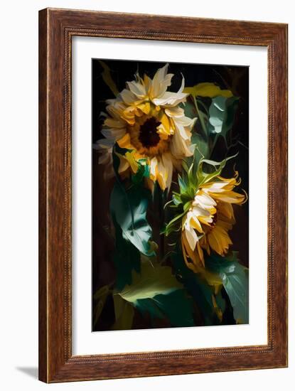 Sunflowers II-Vivienne Dupont-Framed Art Print