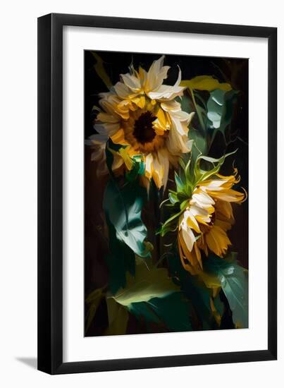 Sunflowers II-Vivienne Dupont-Framed Art Print