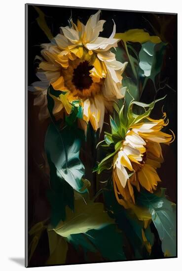 Sunflowers II-Vivienne Dupont-Mounted Art Print