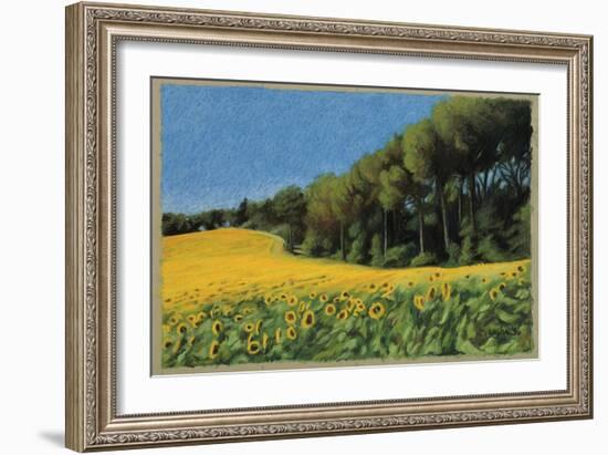 Sunflowers in Perugia-Helen J. Vaughn-Framed Giclee Print